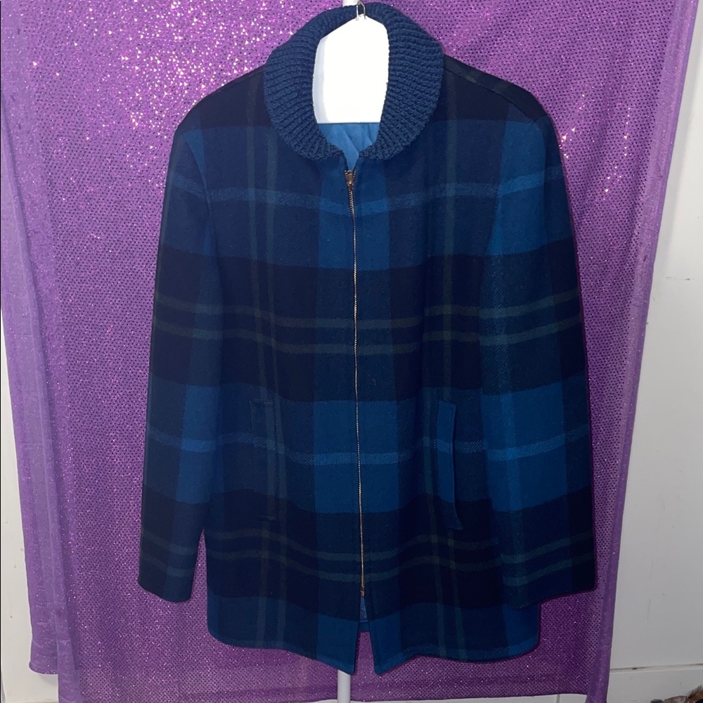 Vintage Pendleton Blue Plaid Jacket